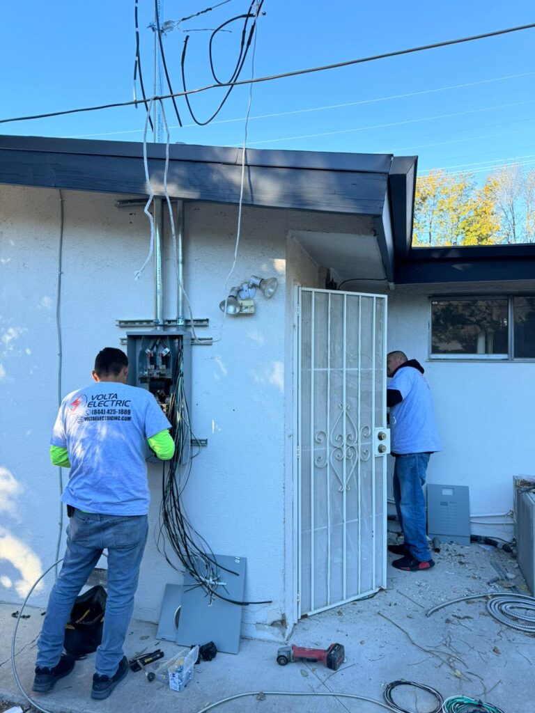 Volta Electric expert installing a generator in Malibu