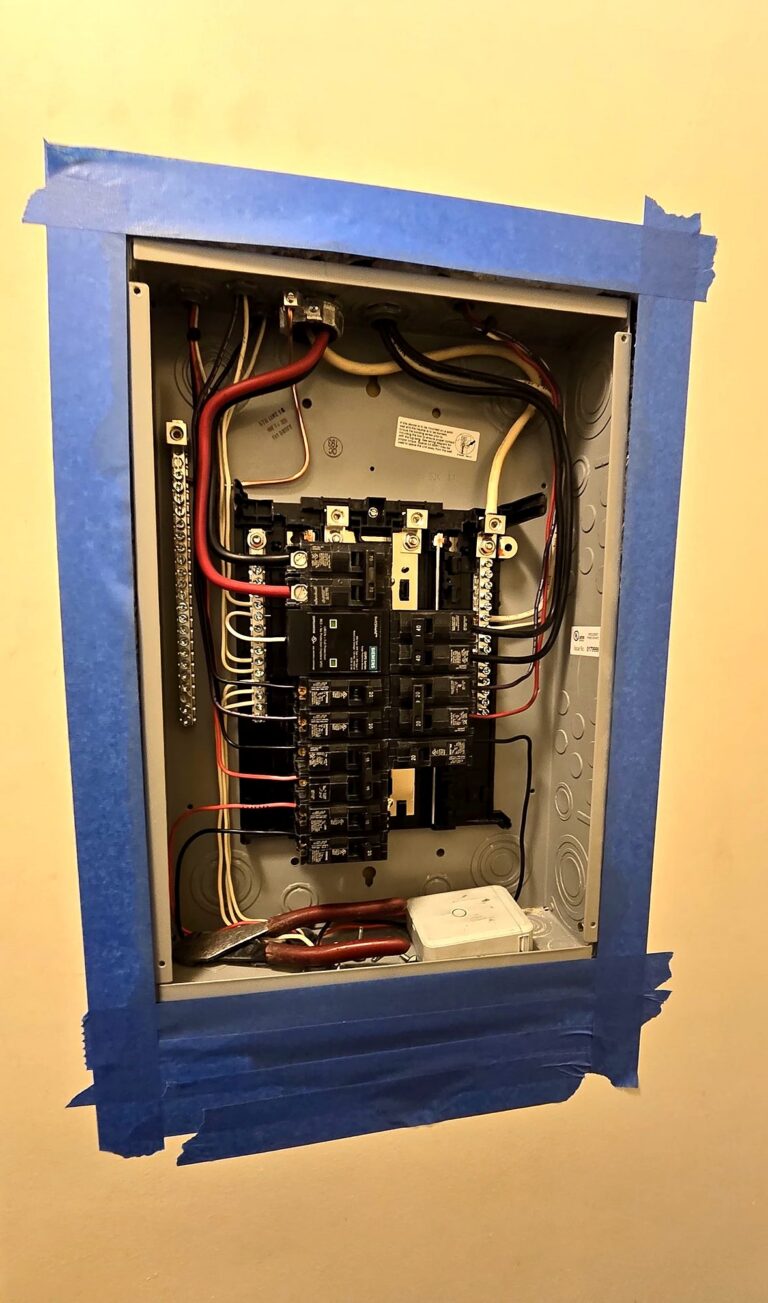 New breaker panel with neat, organized wiring by Volta Electric